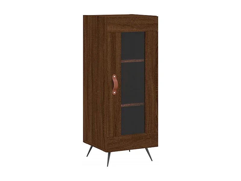 Buffet aparador cômoda armário unidade de armazenamento organizador cozinha sala de estar 34,5 x 34 x 90 cm madeira trabalhada marrom 02_0031225