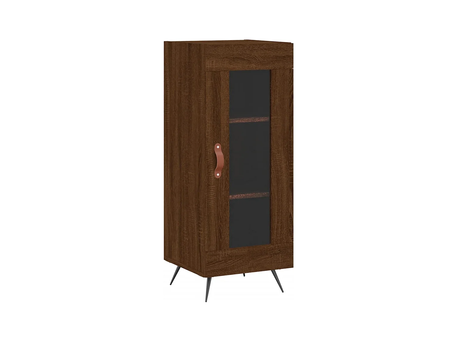 Buffet aparador cômoda armário unidade de armazenamento organizador cozinha sala de estar 34,5 x 34 x 90 cm madeira trabalhada marrom 02_0031225