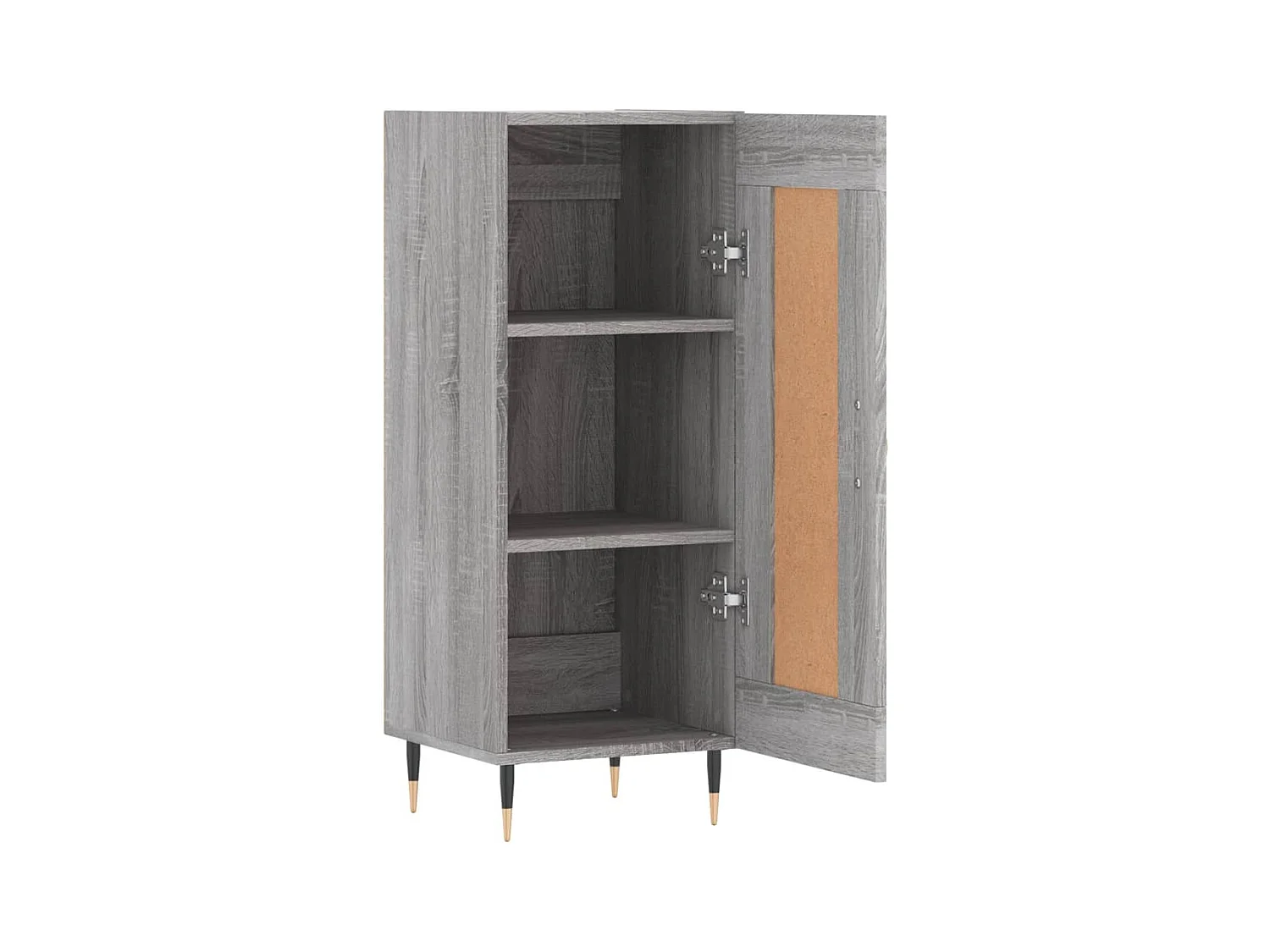 Aparador aparador cômoda armário armário organizador cozinha sala sala Sonoma 34,5 x 34 x 90 cm madeira trabalhada cinza 02_0036335