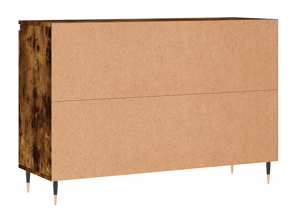 Buffet aparador cômoda armário unidade de armazenamento organizador cozinha sala sala 104 x 35 x 70 cm madeira trabalhada marrom 02_0030859