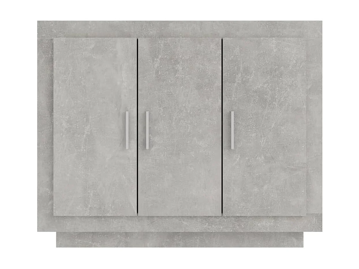 Buffet aparador cômoda armário unidade de armazenamento organizador cozinha sala de estar 92 x 35 x 75 cm madeira trabalhada cinza 02_0032128