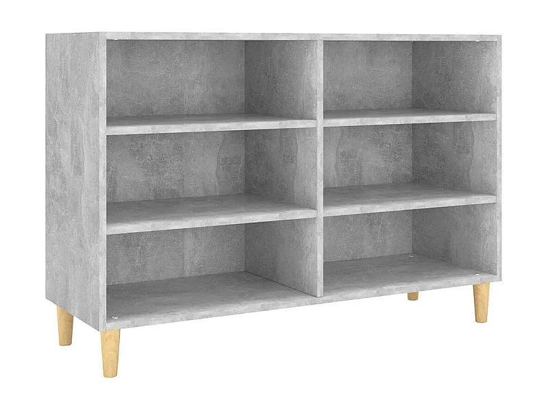 Aparador buffet cómoda armario unidad de almacenamiento organizador cocina salón salón 103,5 x 35 x 70 cm madera contrachapada gris 02_0031838