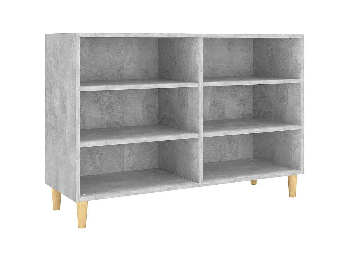 Credenza buffet cassettiera mobile contenitore organizer cucina soggiorno soggiorno 103,5 x 35 x 70 cm derivati ​​del legno grigio 02_0031838