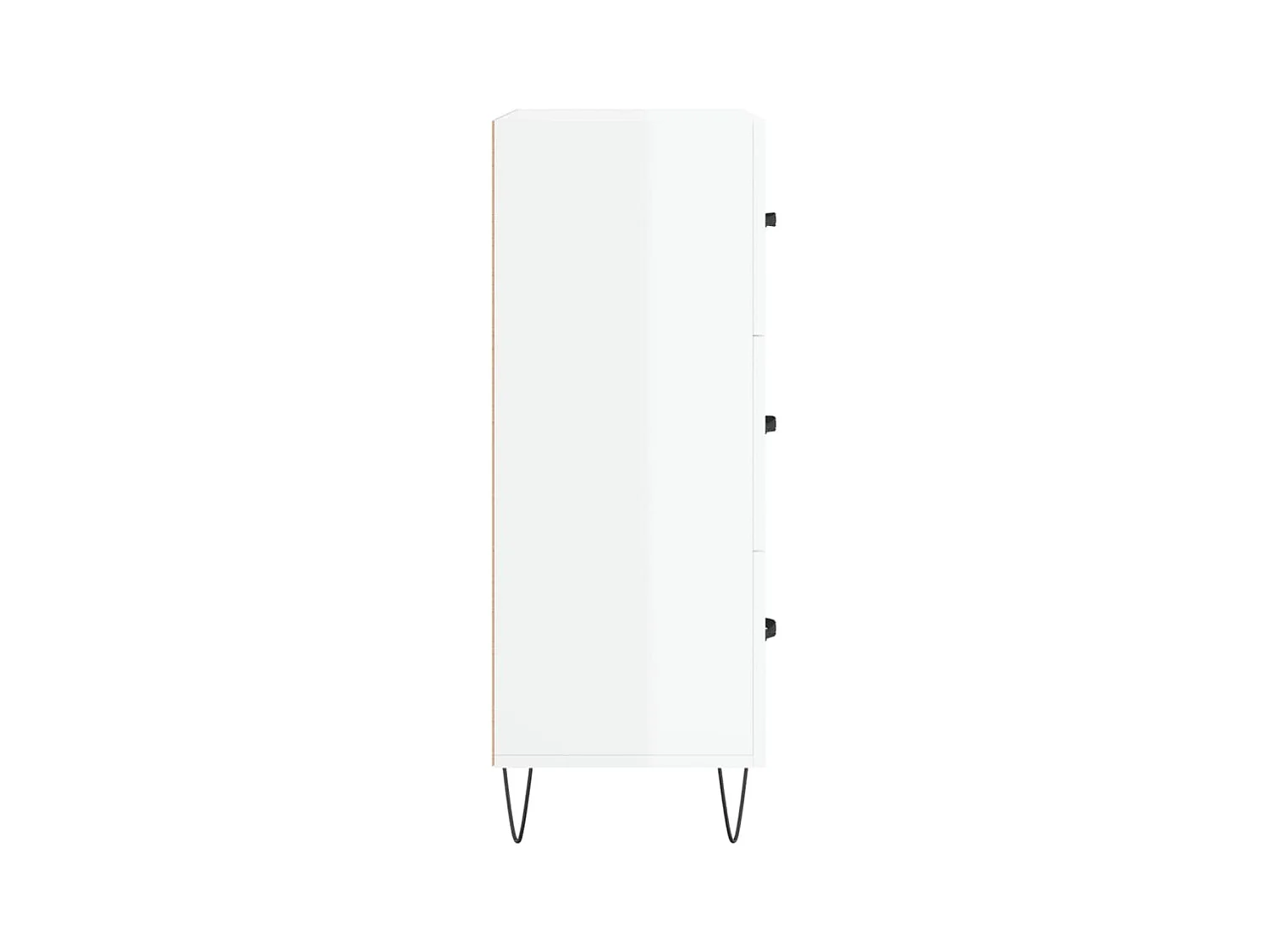 Credenza buffet cassettiera mobile contenitore organizer cucina soggiorno lucido 69,5 x 34 x 90 cm derivati ​​del legno bianco 02_0030712