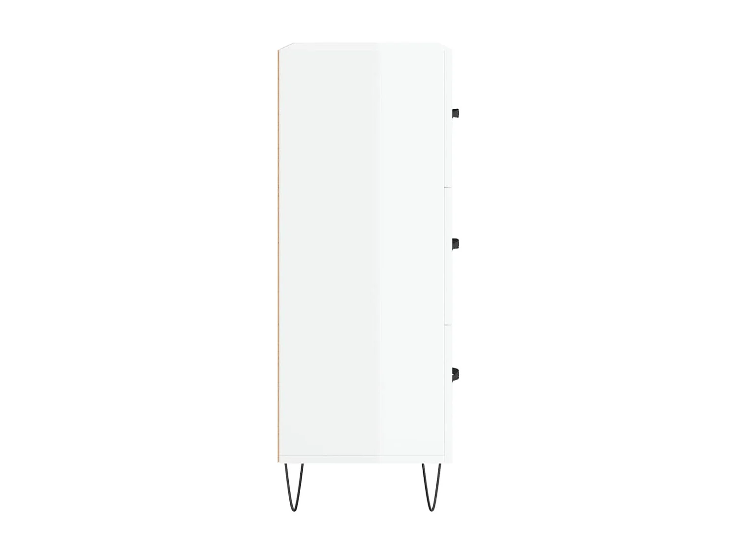 Credenza buffet cassettiera mobile contenitore organizer cucina soggiorno lucido 69,5 x 34 x 90 cm derivati ​​del legno bianco 02_0030712