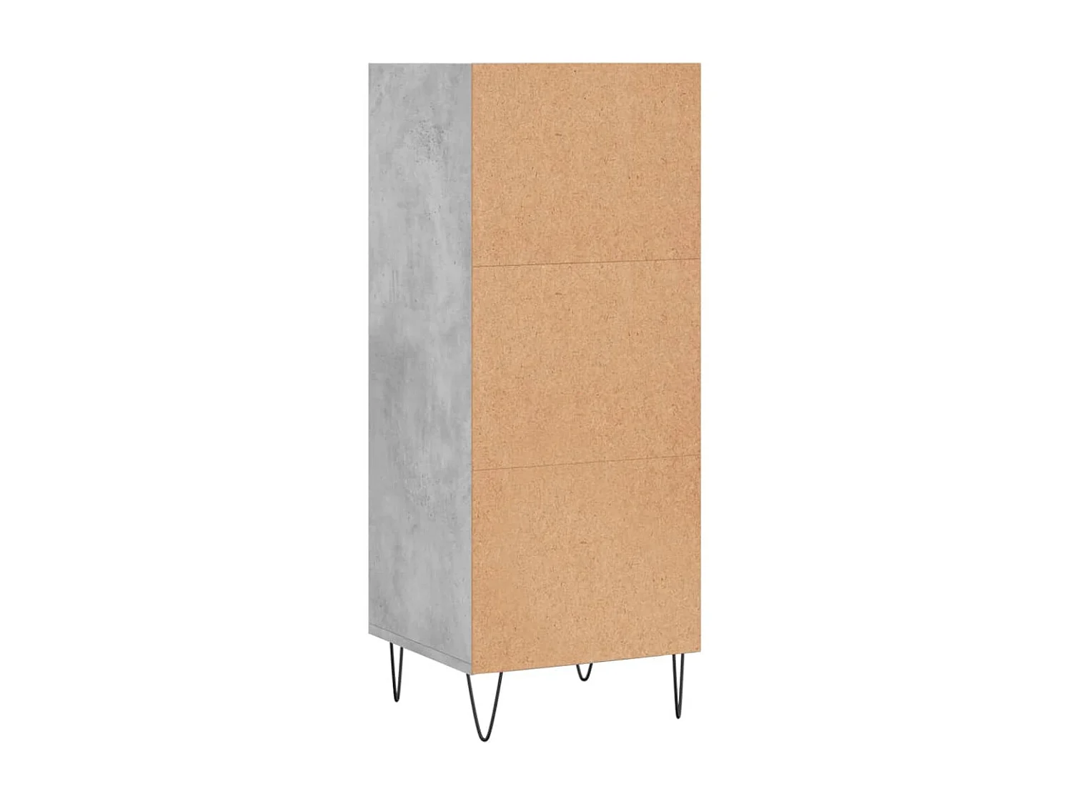 Credenza buffet cassettiera mobile contenitore organizer cucina soggiorno soggiorno 34,5 x 32,5 x 90 cm derivati ​​del legno grigio 02_0031865