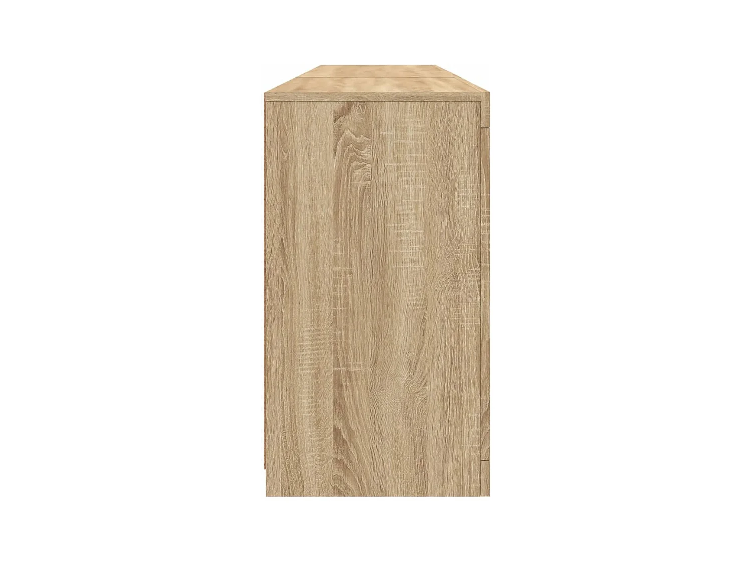 Credenza buffet cassettiera mobile contenitore organizer cucina soggiorno soggiorno con luci a LED sonoma 162 x 37 x 67 cm marrone 02_0029943