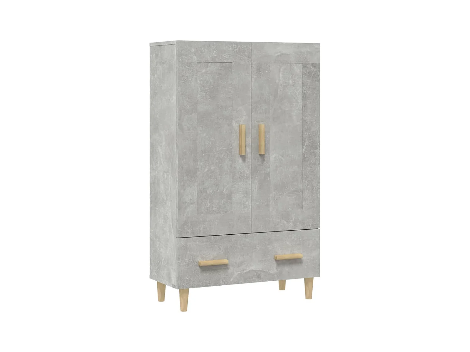 Buffet aparador cômoda armário unidade de armazenamento organizador cozinha sala sala alta 70 x 31 x 115 cm madeira trabalhada cinza 02_0034710