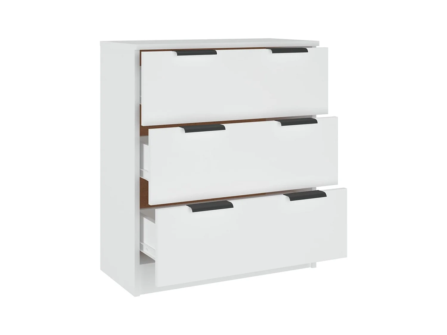 Credenza buffet cassettiera mobile contenitore organizer cucina soggiorno soggiorno 60 x 30 x 70 cm derivati ​​del legno bianco 02_0030327