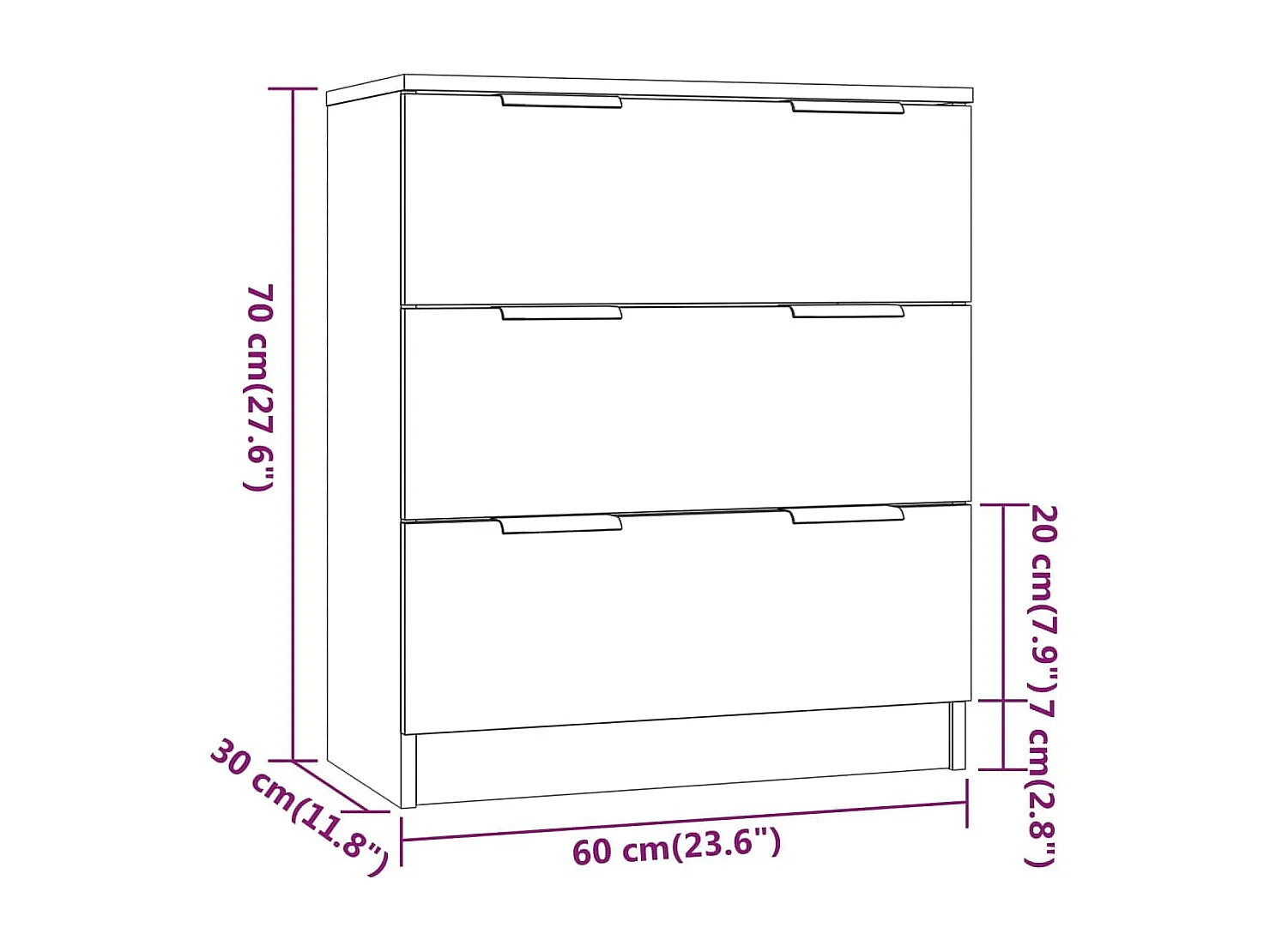 bahut commode armoire bois blanche 60 x 30 x 70 cm 02_0030327