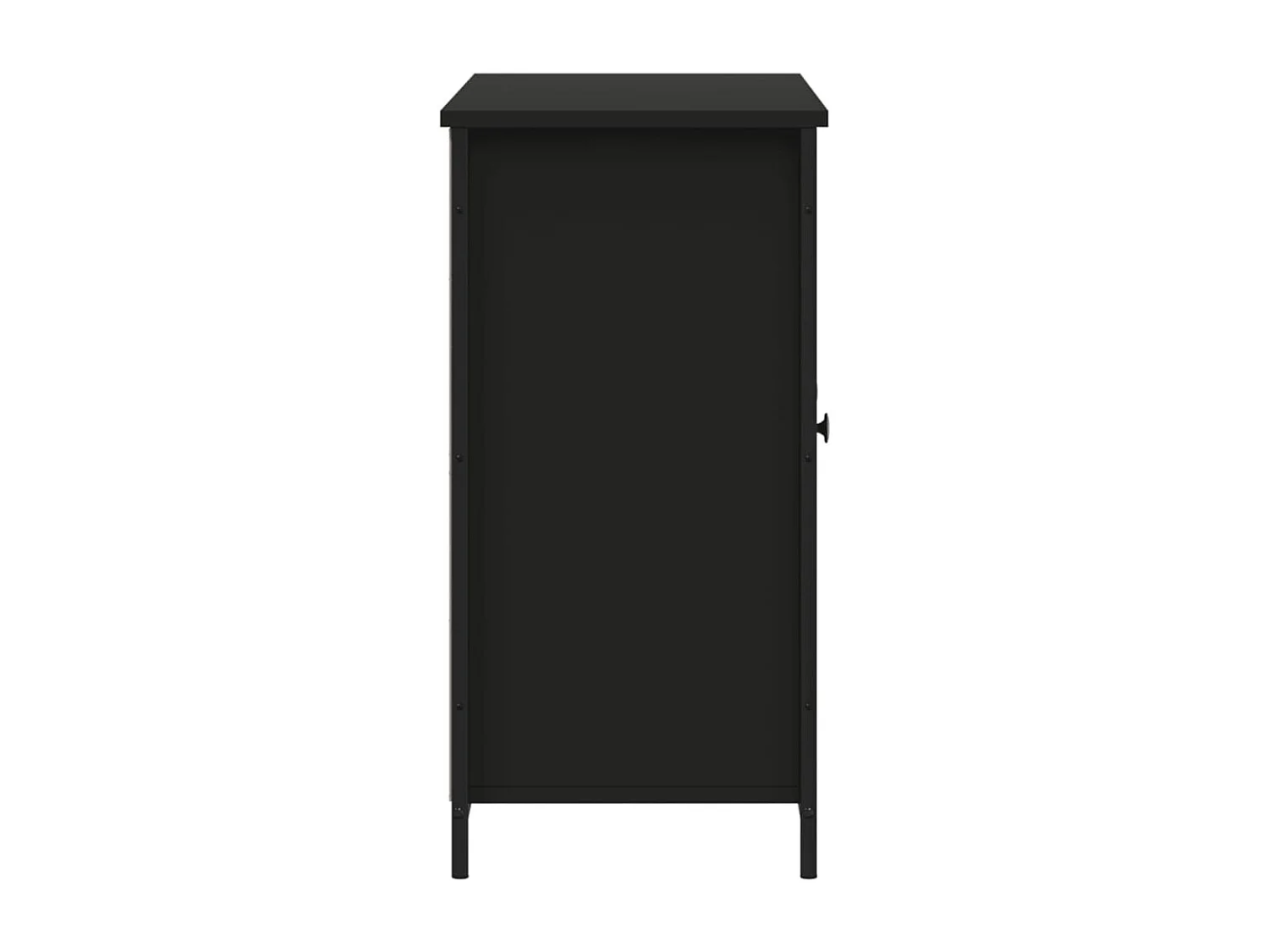 Credenza buffet cassettiera mobile contenitore organizer cucina soggiorno soggiorno 100 x 35 x 70 cm derivati ​​del legno nero 02_0035790
