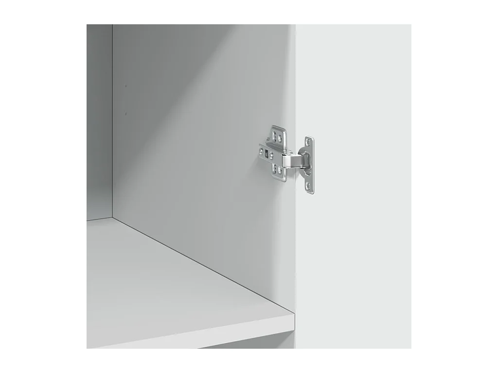 Buffet credenza cassettiera mobile contenitore organizer cucina soggiorno soggiorno alto 70 x 42,5 x 185 cm derivati ​​del legno bianco 02_0032768