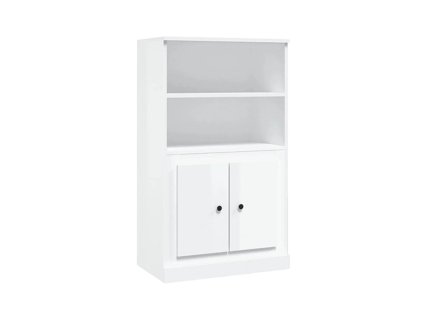 Aparador cómoda cómoda mueble mueble de almacenaje organizador cocina salón salón alto brillo 60 x 35,5 x 103,5 cm madera contrachapada blanco 02_0032983
