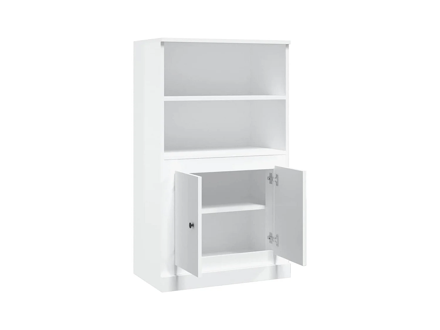 Aparador cómoda cómoda mueble mueble de almacenaje organizador cocina salón salón alto brillo 60 x 35,5 x 103,5 cm madera contrachapada blanco 02_0032983