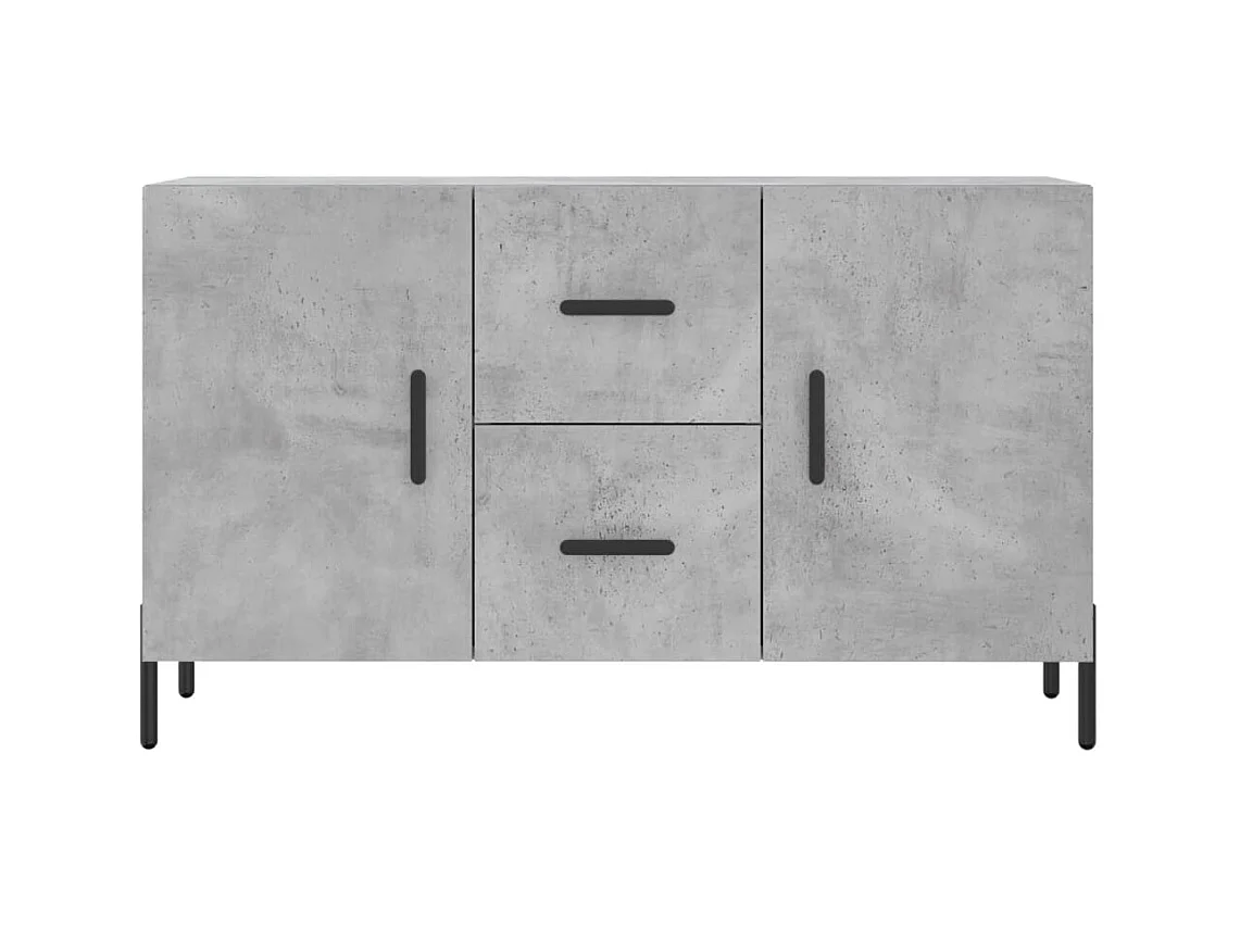 Aparador buffet cómoda mueble mueble de almacenaje organizador cocina salón salón 100 x 36 x 60 cm madera contrachapada gris 02_0031829