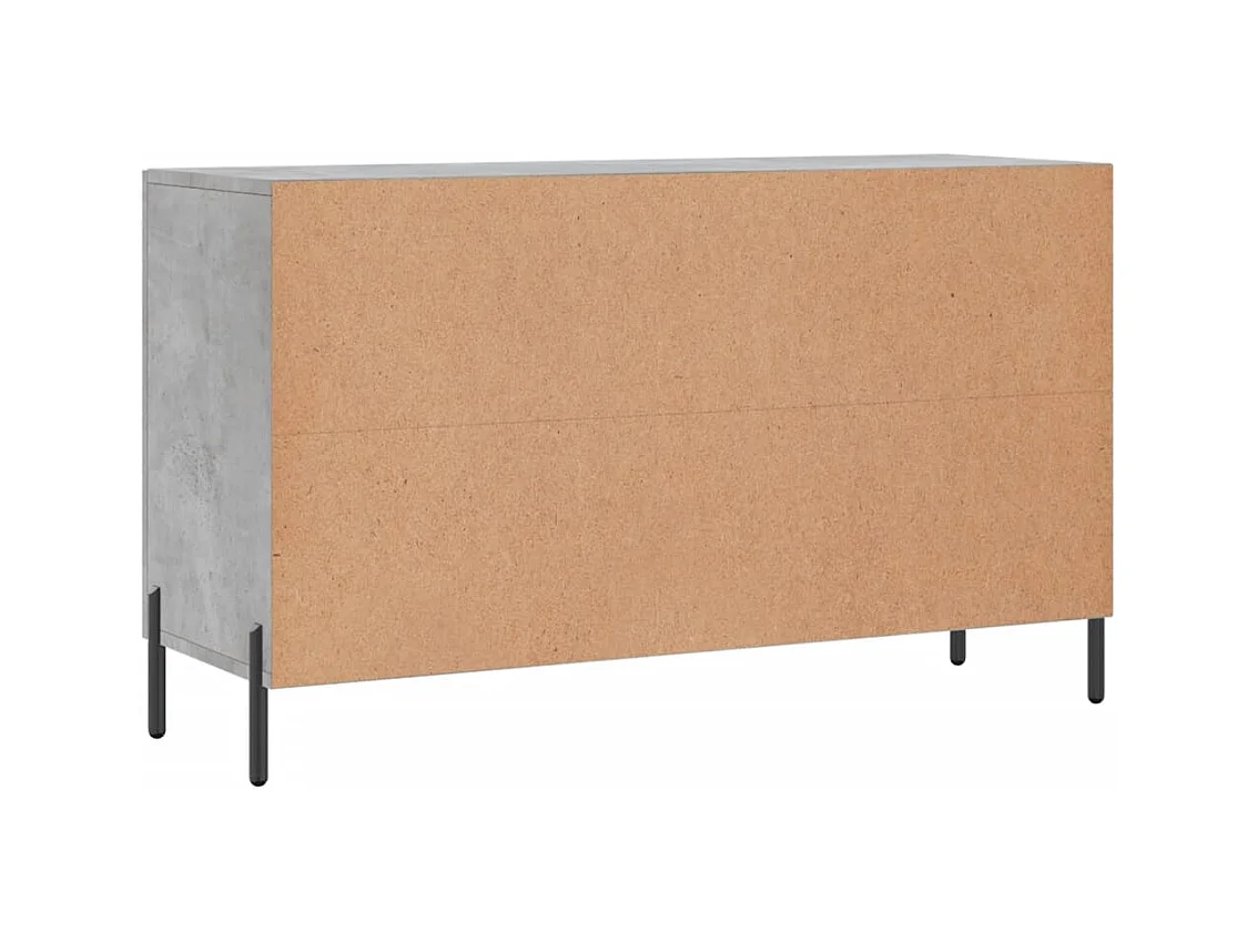 Aparador buffet cómoda mueble mueble de almacenaje organizador cocina salón salón 100 x 36 x 60 cm madera contrachapada gris 02_0031829