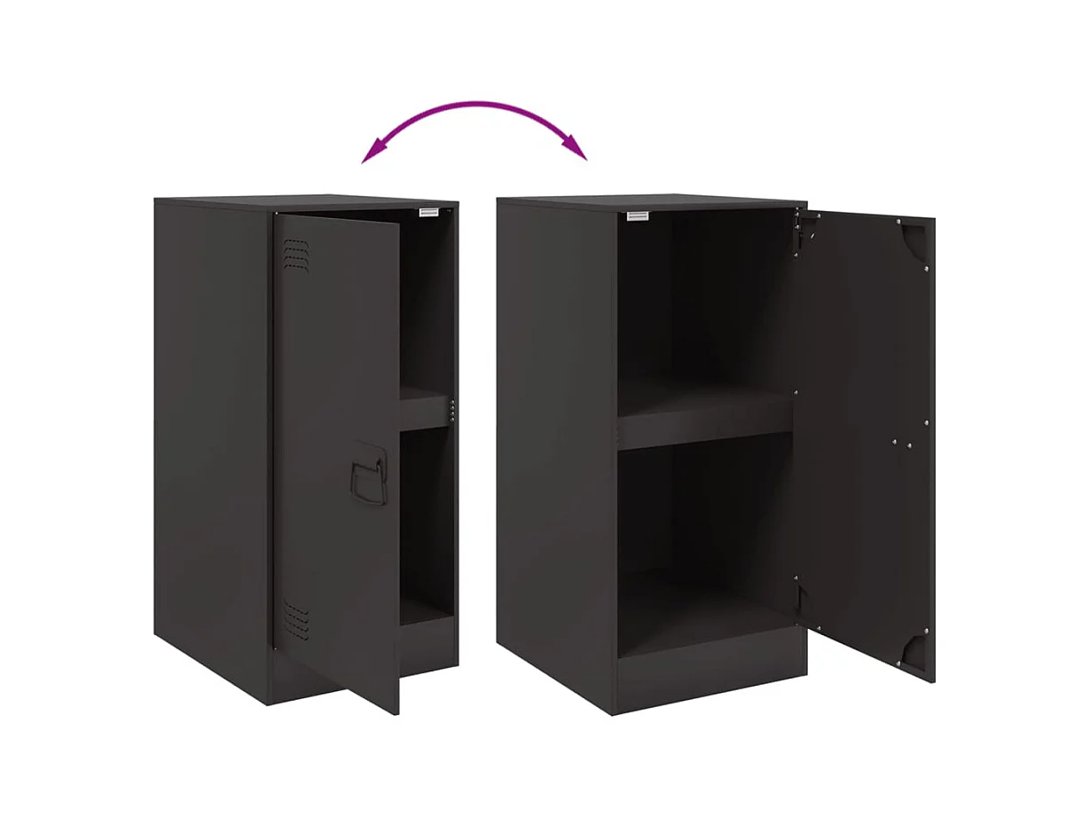 bahut commode armoire noire 34.5 x 39 x 73 cm 02_0035916