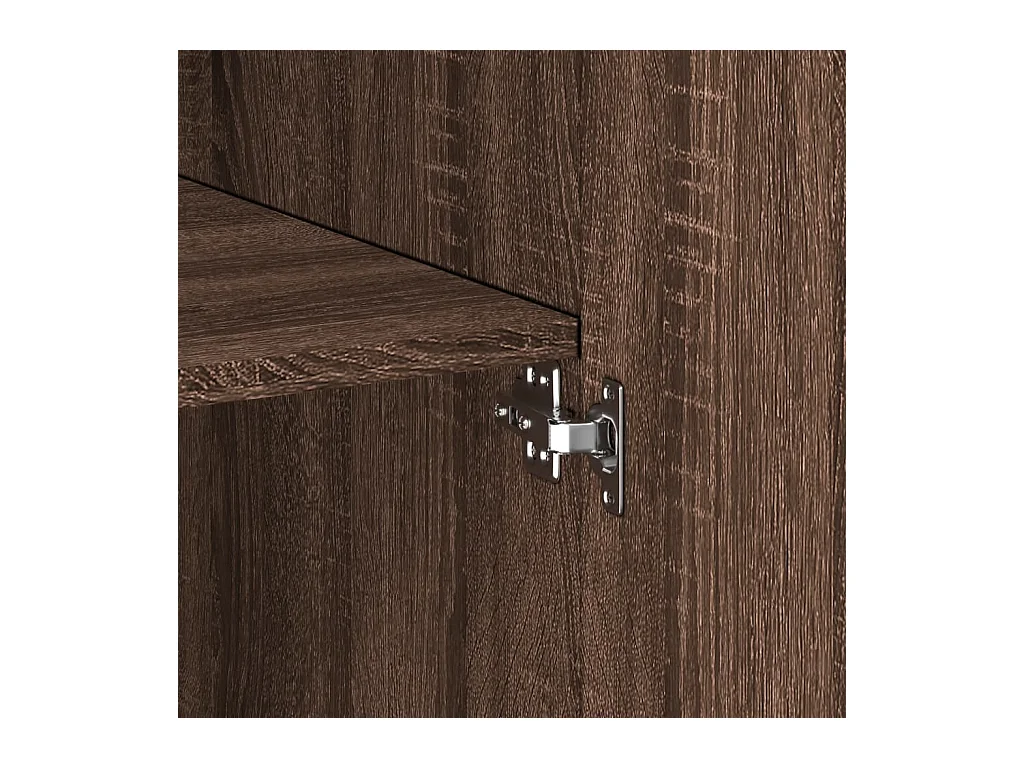 Credenza buffet cassettiera mobile contenitore organizer cucina soggiorno soggiorno alto 70 x 42,5 x 185 cm derivati ​​del legno marrone 02_0033925