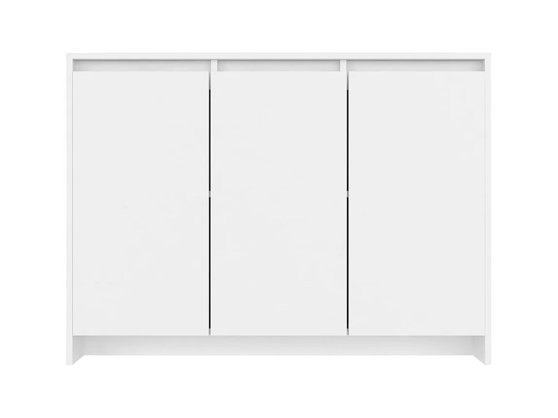 Aparador buffet cômoda armário organizador cozinha sala sala 102 x 33 x 75 cm madeira trabalhada branca 02_0030173