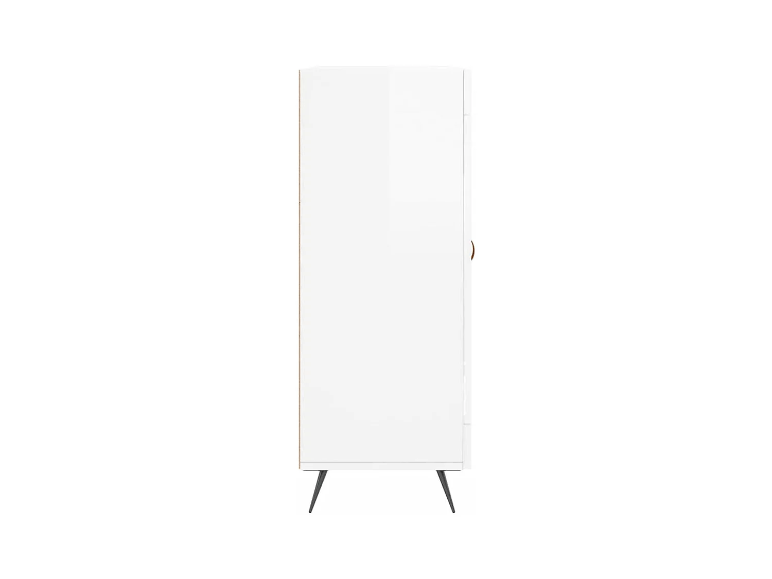 Credenza buffet cassettiera mobile contenitore organizer cucina soggiorno lucido 69,5 x 34 x 90 cm derivati ​​del legno bianco 02_0030729