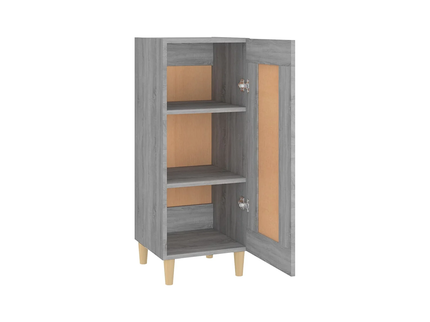 Aparador cômoda armário armário organizador cozinha sala sala Sonoma 34,5 x 34 x 90 cm madeira trabalhada cinza 02_0036315