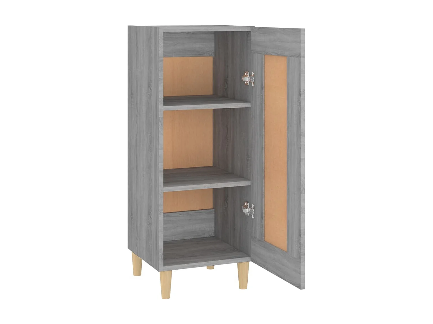 Aparador cômoda armário armário organizador cozinha sala sala Sonoma 34,5 x 34 x 90 cm madeira trabalhada cinza 02_0036315