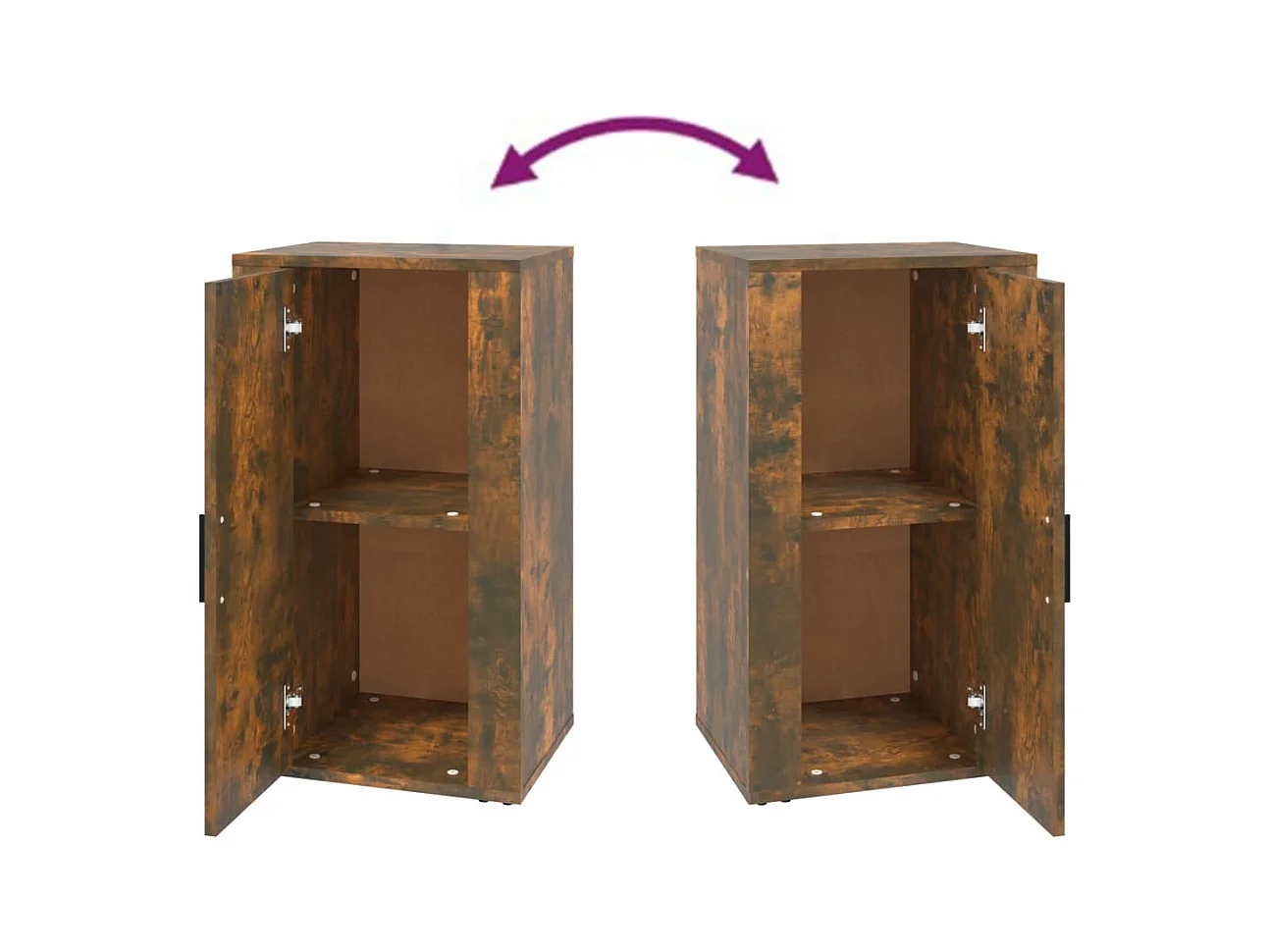 Aparador buffet cómoda armario unidad de almacenamiento organizador cocina salón salón 40 x 33 x 70 cm madera contrachapada marrón 02_0030933