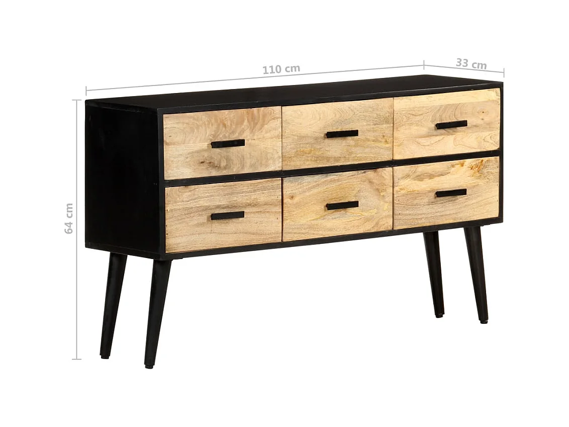 bahut commode armoire bois marron 110 x 33 x 64 cm 02_0029514