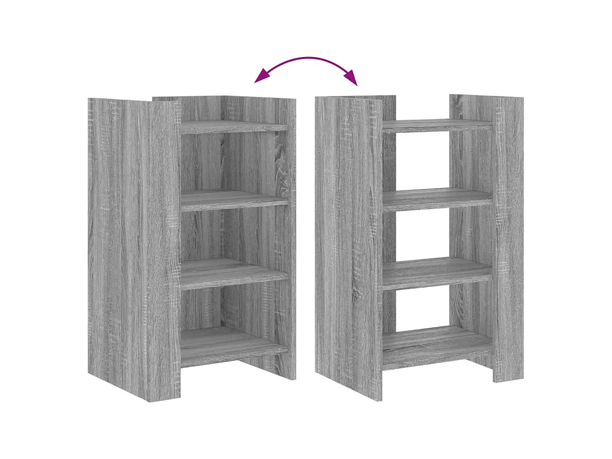 Credenza cassettiera cassettiera mobile contenitore organizer cucina soggiorno soggiorno Sonoma 45 x 35 x 75 cm derivati ​​del legno grigio 02_0036365