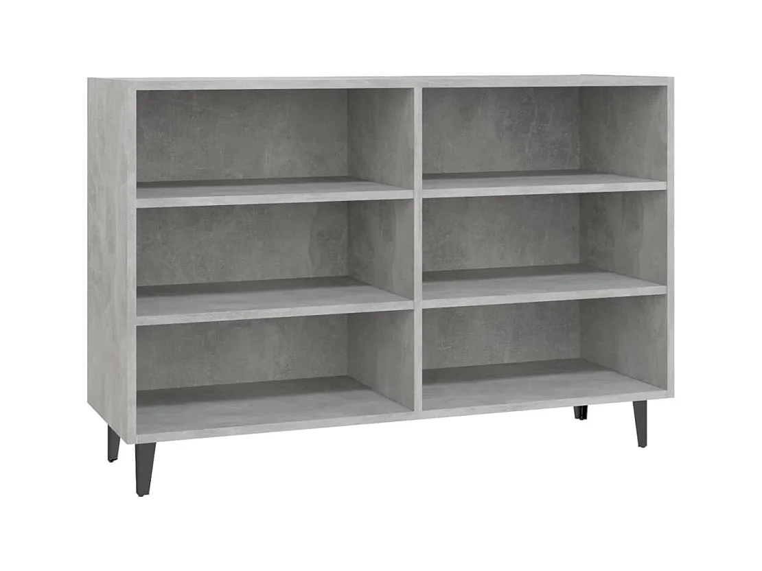 Credenza buffet cassettiera mobile contenitore organizer cucina soggiorno soggiorno 103,5 x 35 x 70 cm derivati ​​del legno grigio 02_0031842