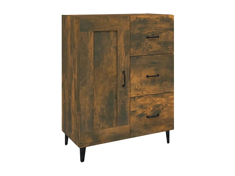 Buffet aparador cômoda armário unidade de armazenamento organizador cozinha sala de estar 69,5 x 34 x 90 cm madeira trabalhada marrom 02_0031044