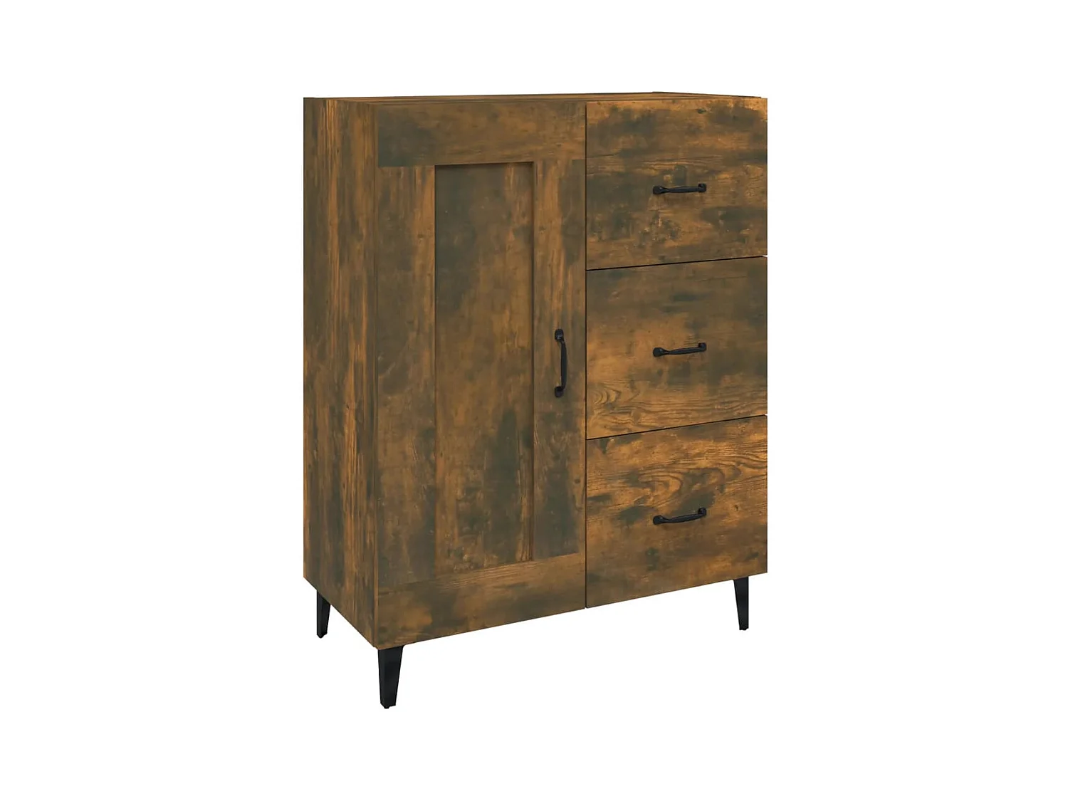 Buffet aparador cômoda armário unidade de armazenamento organizador cozinha sala de estar 69,5 x 34 x 90 cm madeira trabalhada marrom 02_0031044