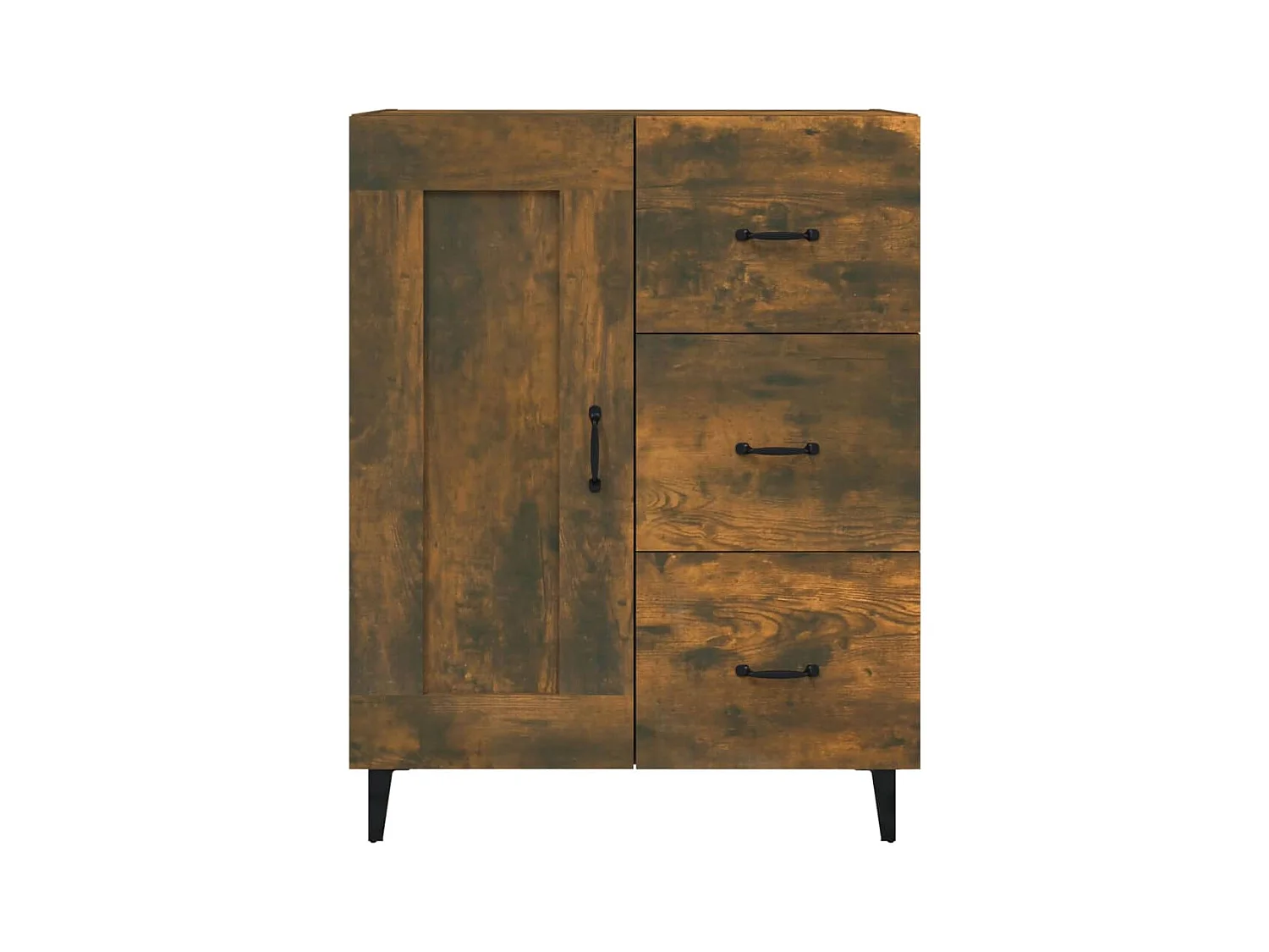 Buffet aparador cômoda armário unidade de armazenamento organizador cozinha sala de estar 69,5 x 34 x 90 cm madeira trabalhada marrom 02_0031044