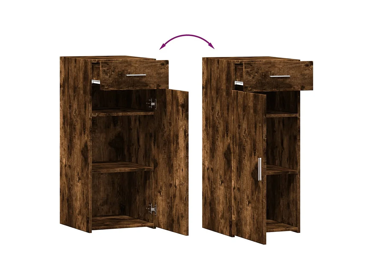 bahut commode armoire bois marron 40 x 42.5 x 93 cm 02_0030944