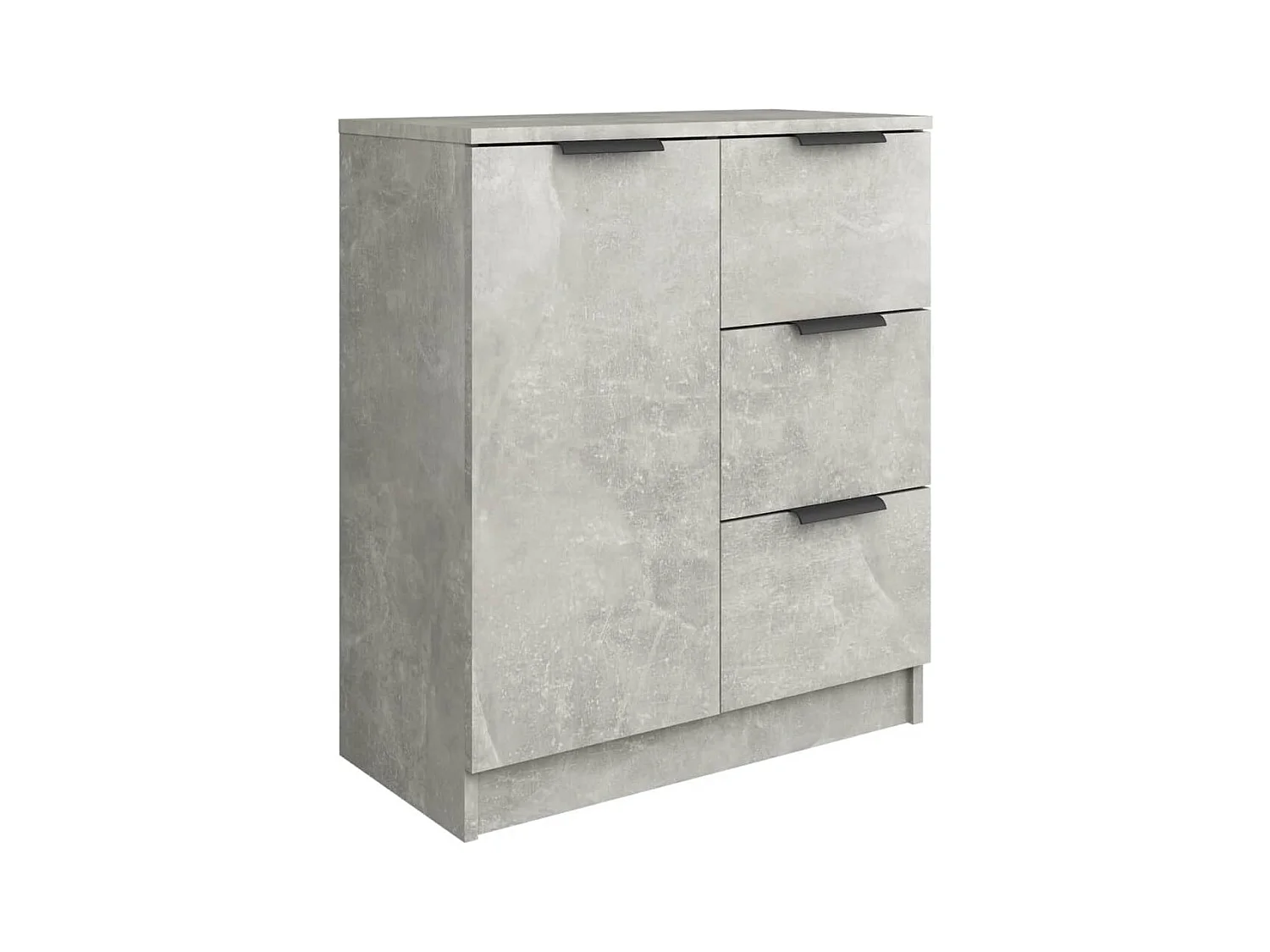 Aparador buffet cómoda mueble mueble de almacenaje organizador cocina salón salón 60 x 30 x 70 cm madera contrachapada gris 02_0031956