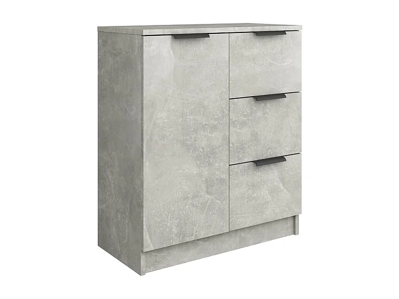 Credenza buffet cassettiera mobile contenitore organizer cucina soggiorno soggiorno 60 x 30 x 70 cm derivati ​​del legno grigio 02_0031956