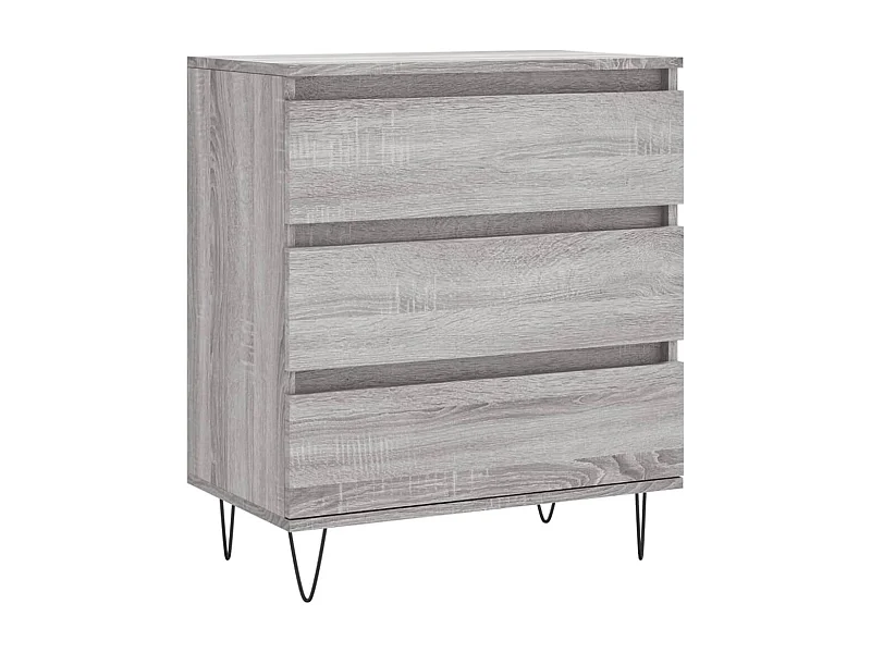 Credenza cassettiera cassettiera mobile contenitore organizer cucina soggiorno salonsonoma 60 x 35 x 70 cm derivati ​​del legno grigio 02_0036410