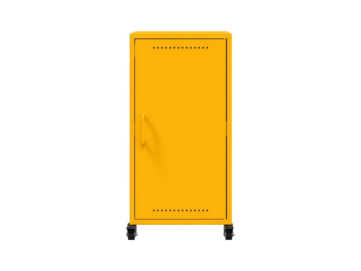Buffet aparador cômoda armário unidade de armazenamento organizador cozinha sala sala amarelo mostarda 36 x 39 x 72 cm aço amarelo 02_0035694