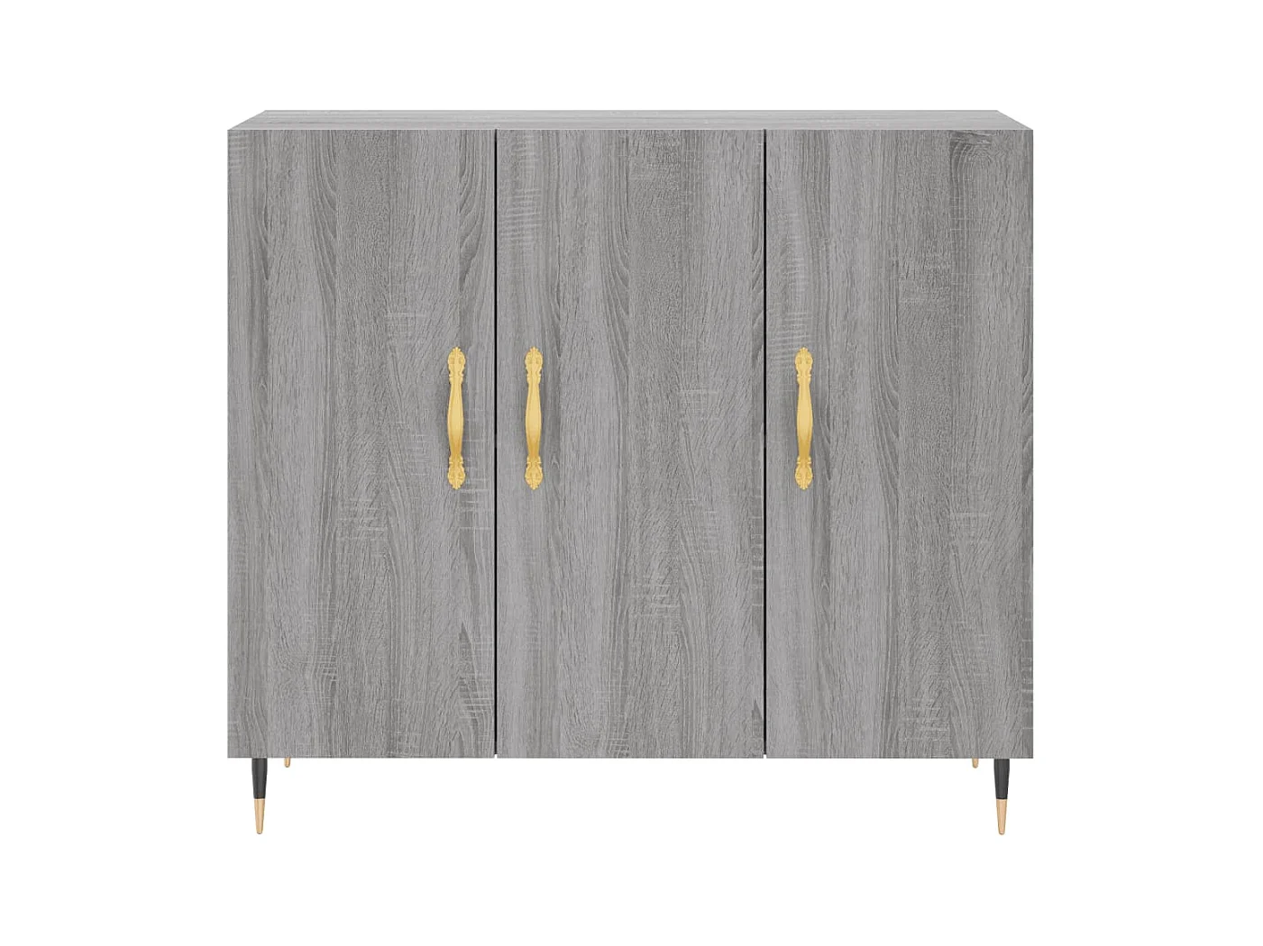Aparador cómoda cómoda armario mueble organizador cocina salón salón Sonoma 90 x 34 x 80 cm madera contrachapada gris 02_0036547