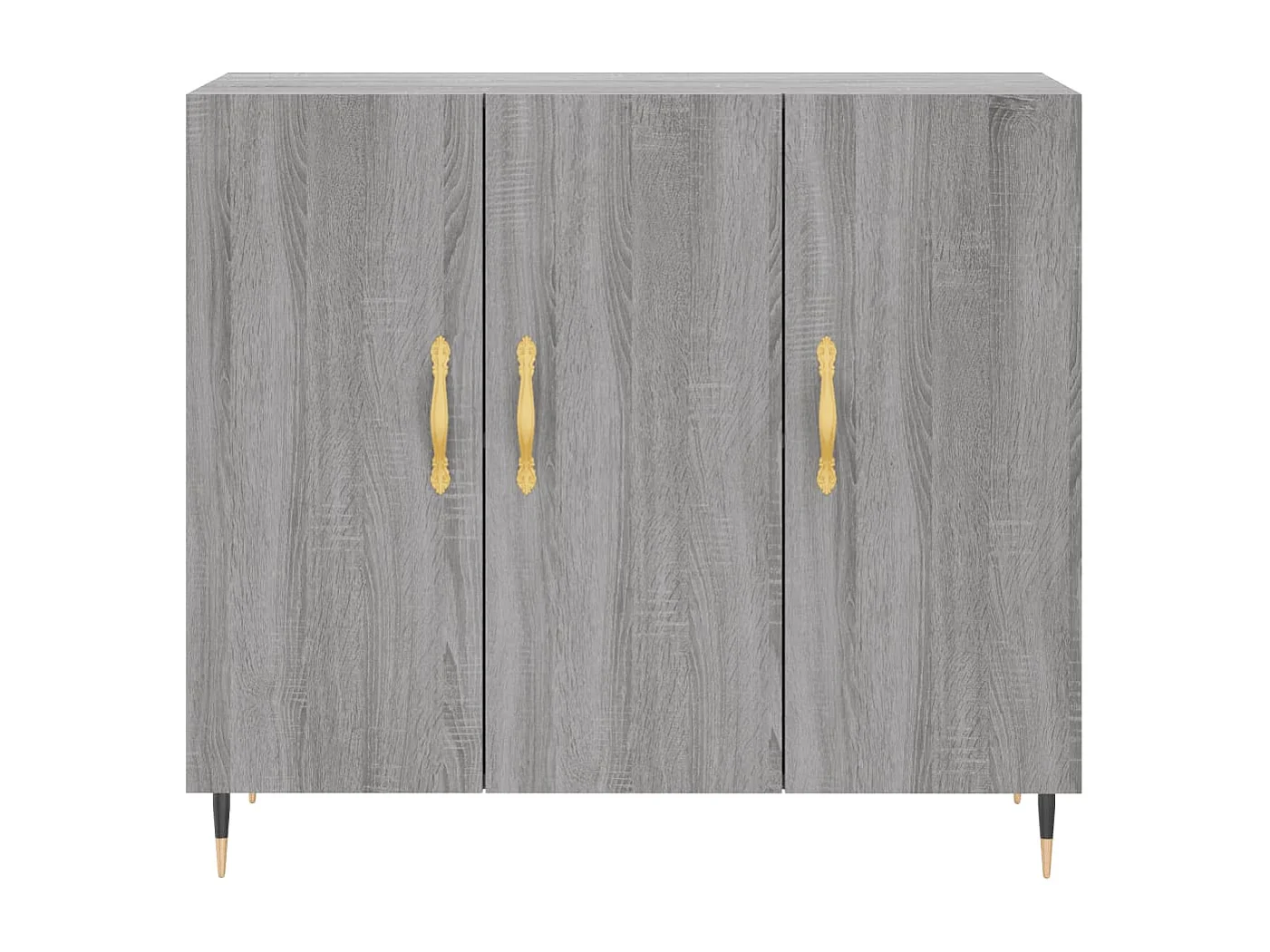 Aparador cómoda cómoda armario mueble organizador cocina salón salón Sonoma 90 x 34 x 80 cm madera contrachapada gris 02_0036547