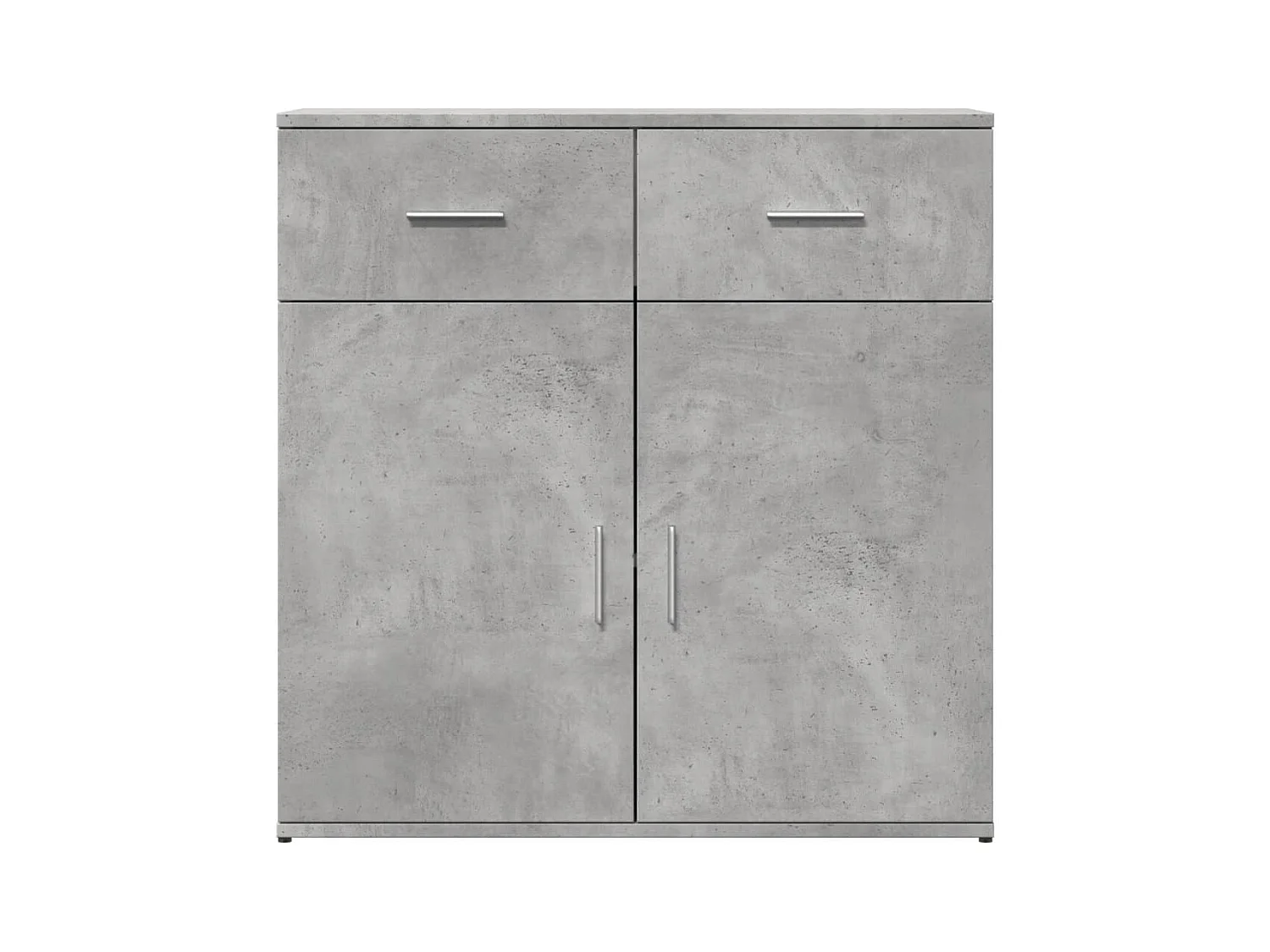 Credenza buffet cassettiera mobile contenitore organizer cucina soggiorno soggiorni set da 2 79 x 38 x 80 cm derivati ​​del legno grigio 02_0036868