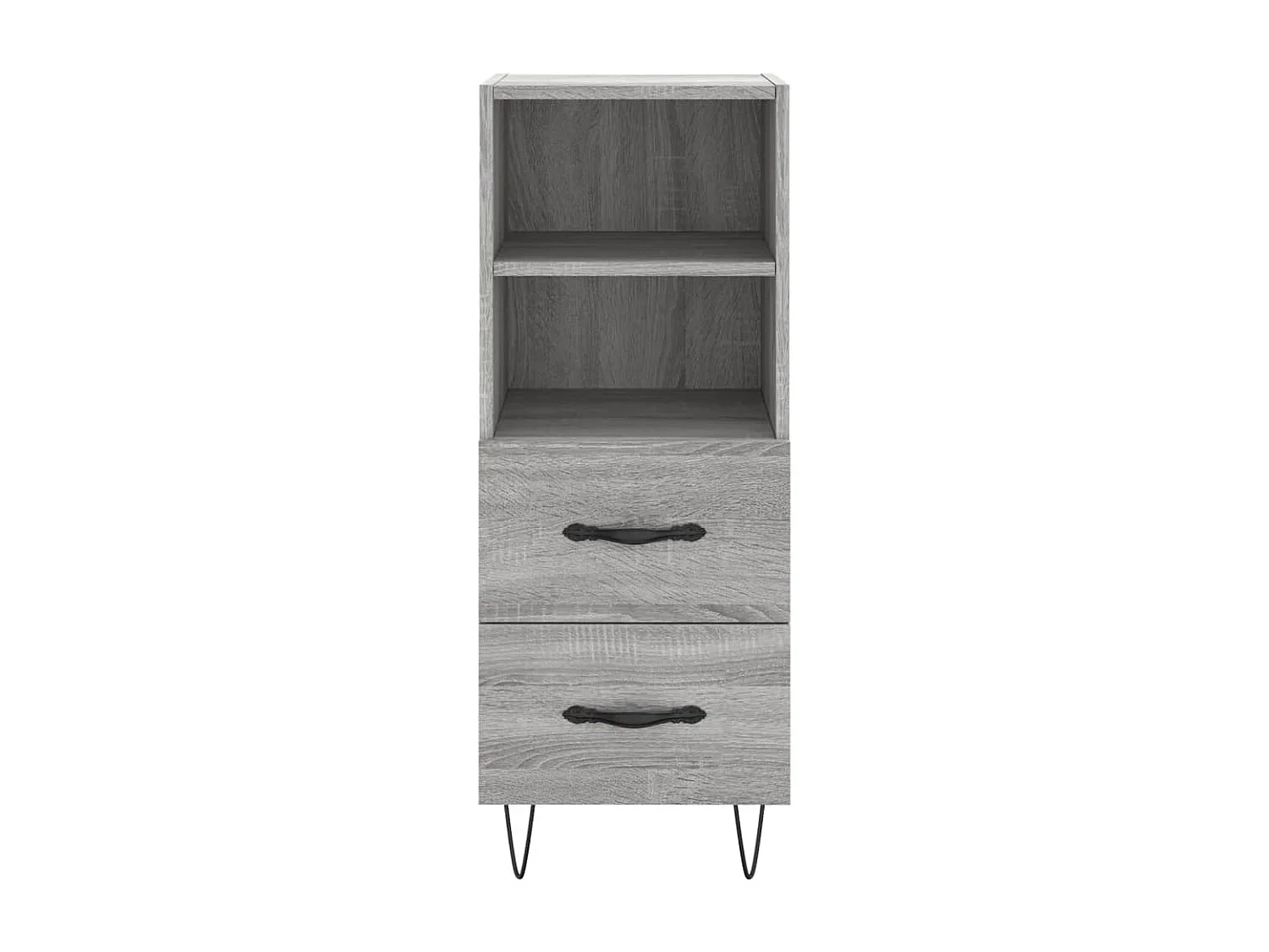Credenza credenza cassettiera mobile contenitore organizer cucina soggiorno soggiorno Sonoma 34,5 x 34 x 90 cm derivati ​​del legno grigio 02_0036308