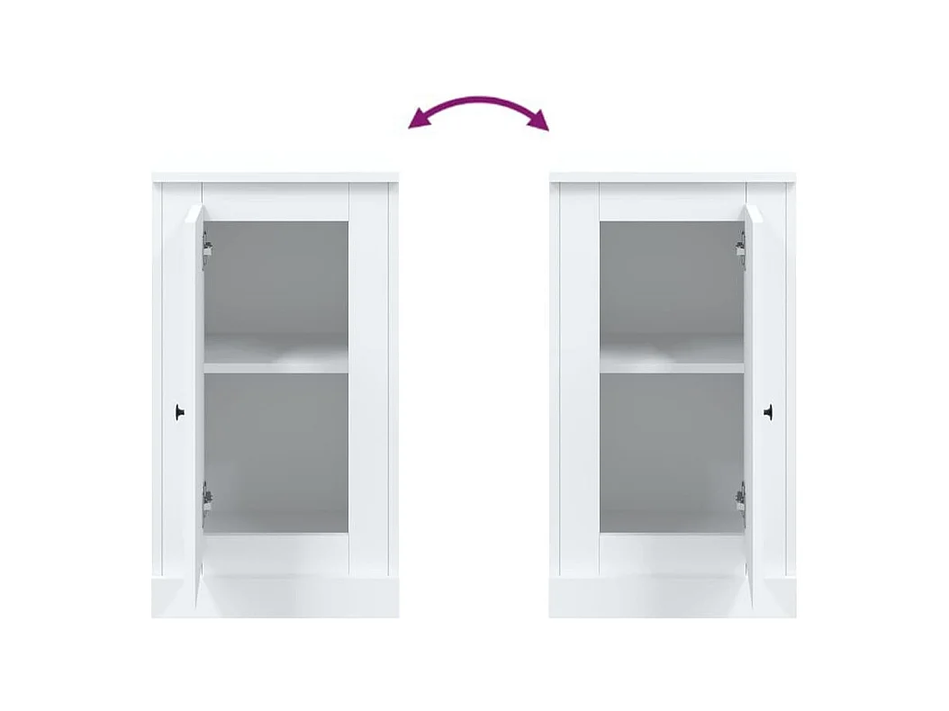 Credenza cassettiera cassettiera mobile contenitore organizer cucina soggiorno soggiorno 37,5 x 35,5 x 67,5 cm derivati ​​del legno bianco 02_0030291