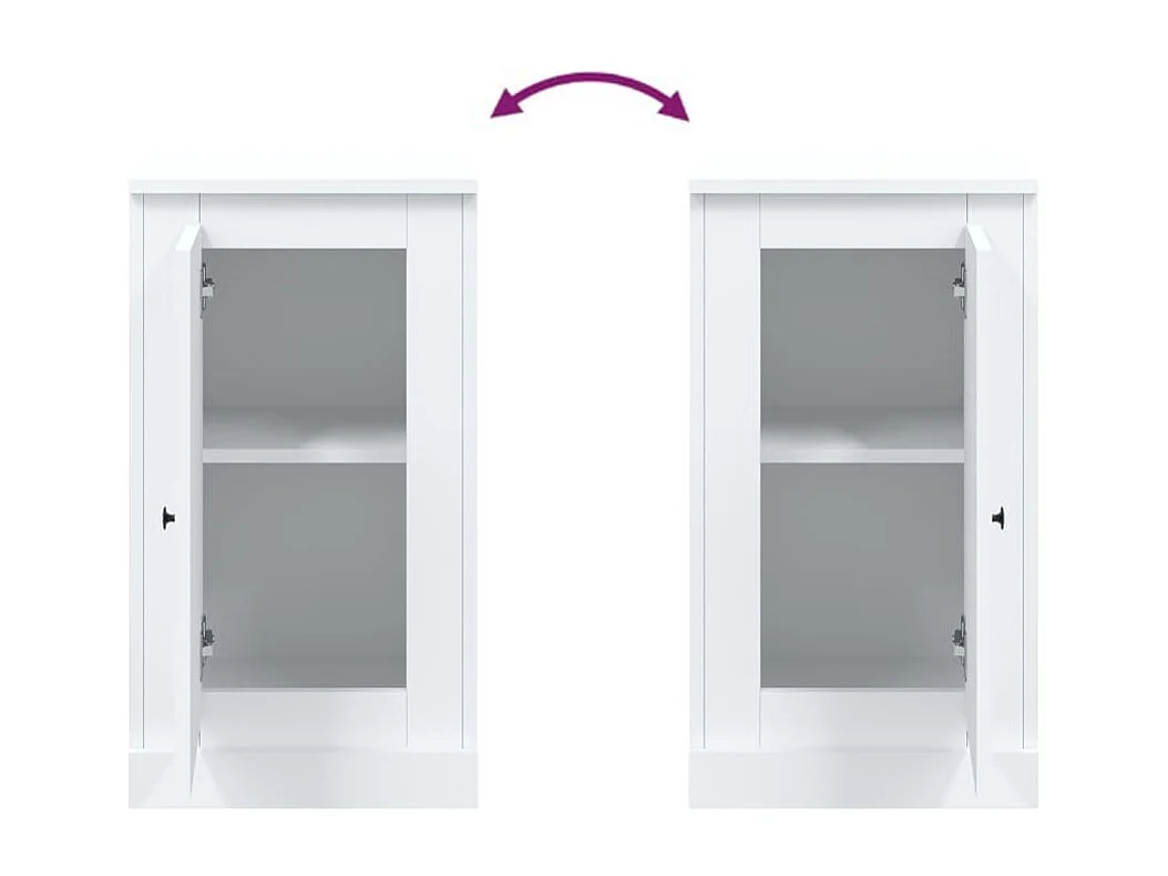 Credenza cassettiera cassettiera mobile contenitore organizer cucina soggiorno soggiorno 37,5 x 35,5 x 67,5 cm derivati ​​del legno bianco 02_0030291