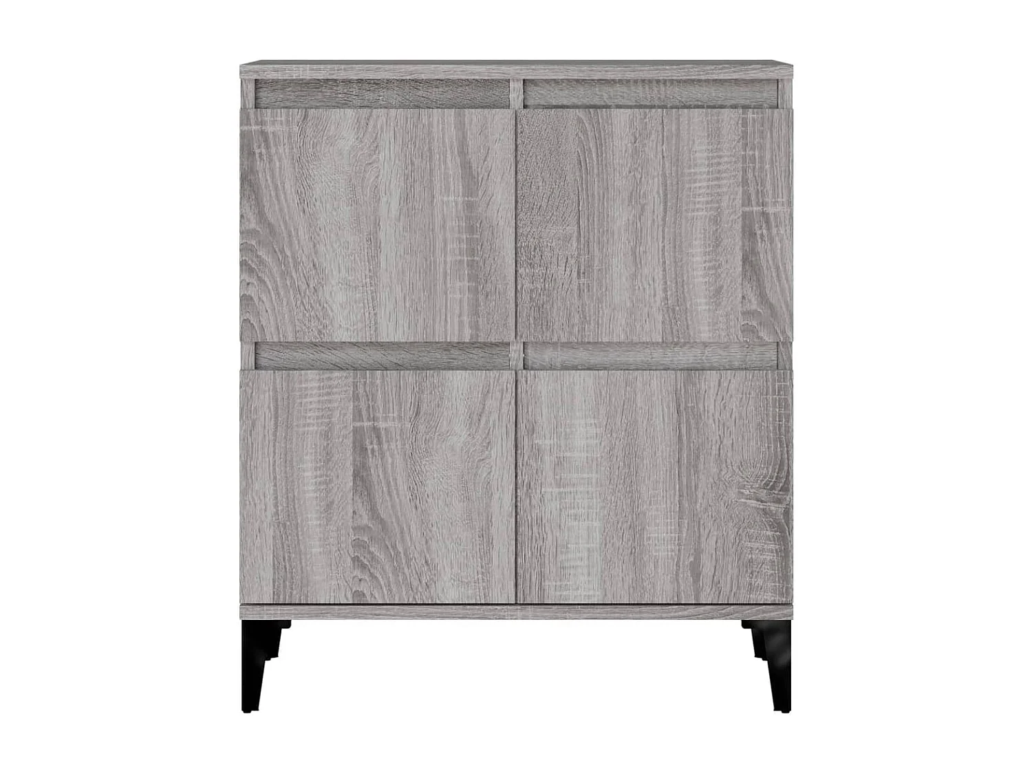 Credenza buffet cassettiera mobile contenitore organizer cucina soggiorno soggiorni 3 pezzi sonoma 60 x 35 x 70 cm pannelli in derivati ​​grigio 02_0037167