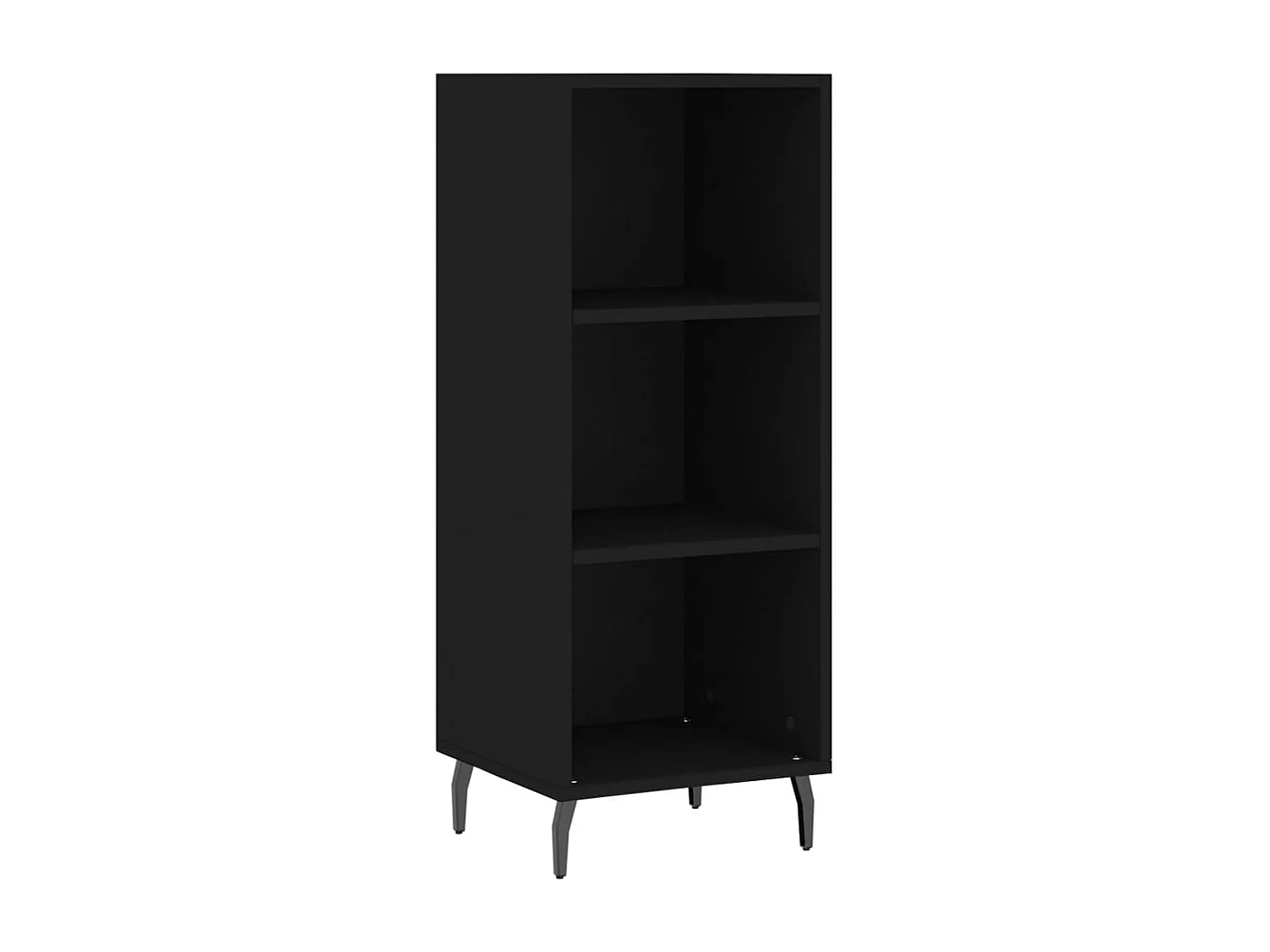 Credenza buffet cassettiera mobile contenitore organizer cucina soggiorno soggiorno 34,5 x 32,5 x 90 cm multistrato nero 02_0035866