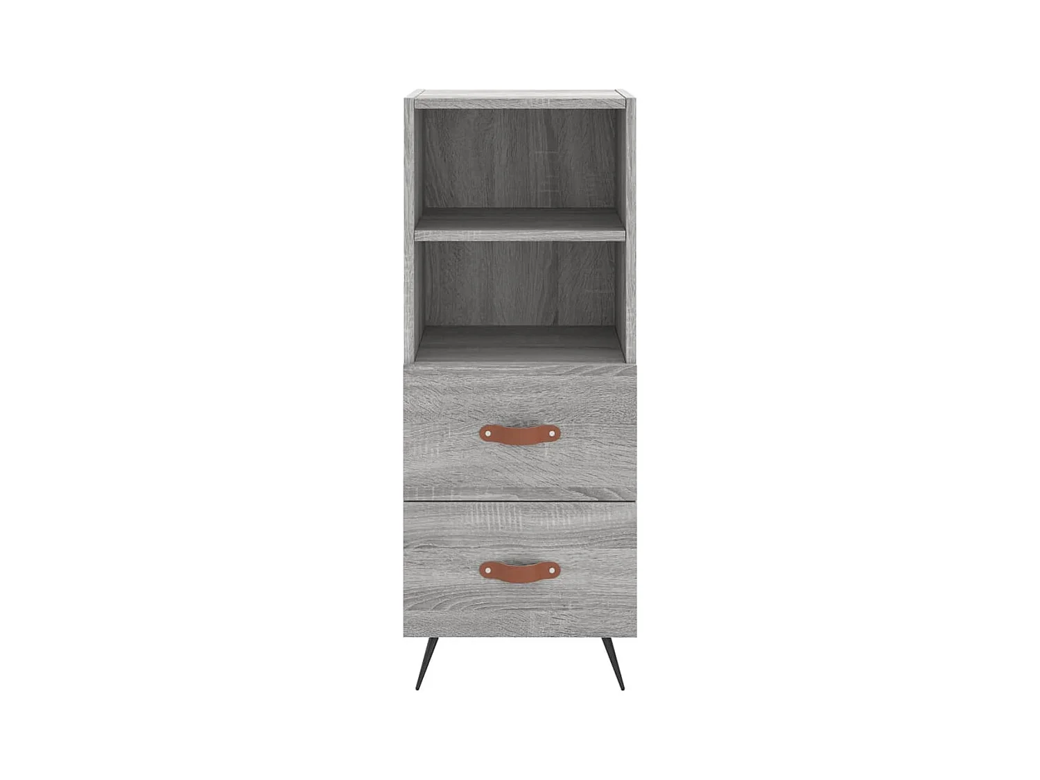 Aparador cómoda cómoda armario mueble organizador cocina salón salón Sonoma 34,5 x 34 x 90 cm madera contrachapada gris 02_0036343