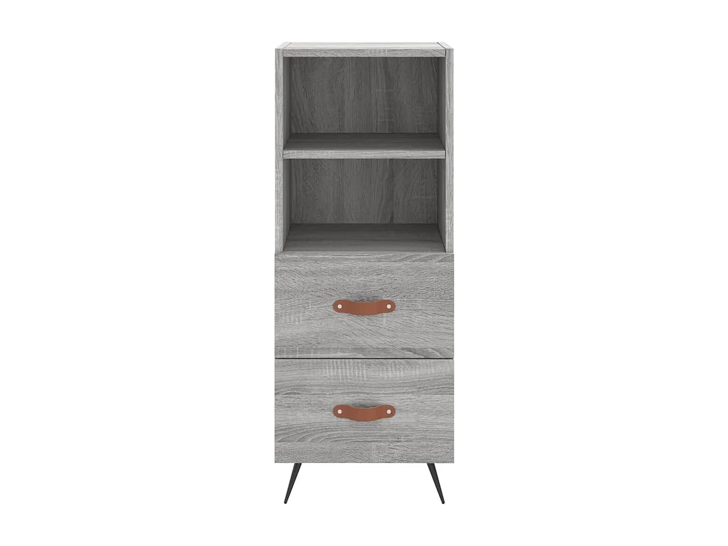 Credenza cassettiera cassettiera mobile contenitore organizer cucina soggiorno soggiorno Sonoma 34,5 x 34 x 90 cm derivati ​​del legno grigio 02_0036343