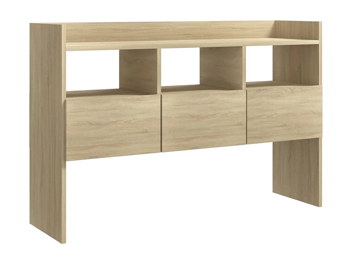 Credenza credenza cassettiera mobile contenitore organizer cucina soggiorno soggiorno Sonoma 105 x 30 x 70 cm derivati ​​del legno marrone 02_0031489