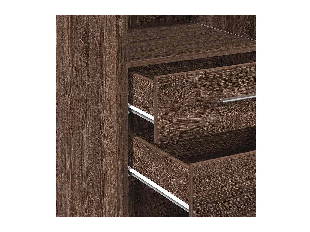 bahut commode armoire bois marron 30 x 42.5 x 124 cm 02_0033573